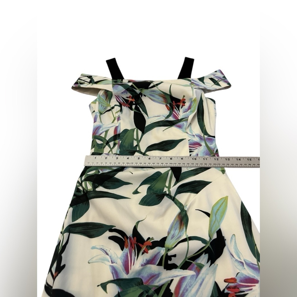 Karen Millen Lily Print Pencil Midi Dress Size 4 - Picture 13 of 13